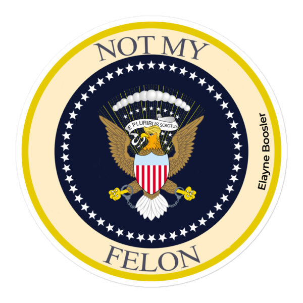 Not My Felon Stickers